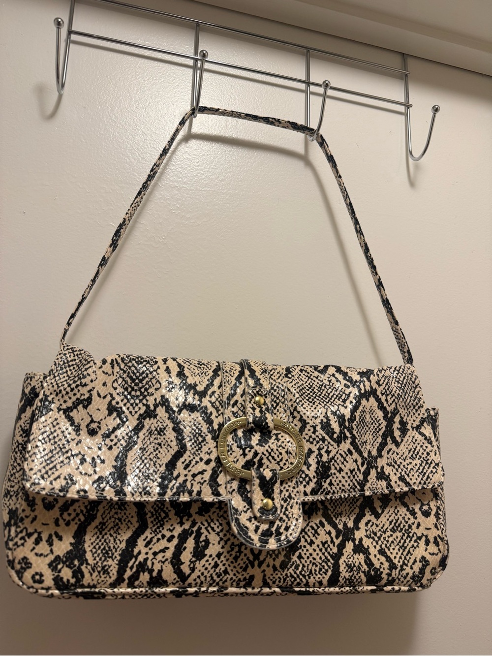 Butler Essentials Snakeskin Print Shoulder Bag
